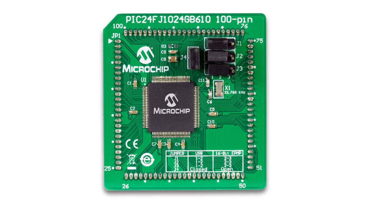 Microchip PIC24FJ1024GB610 GP PIM MCU Plug-in Module PIC24F