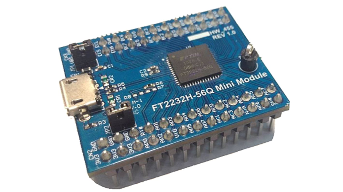 Kommunikáció és vezeték nélküli fejlesztőeszköz, FT2232H-56Q MINI MDL, Kiértékelő készlet, Mini-Module