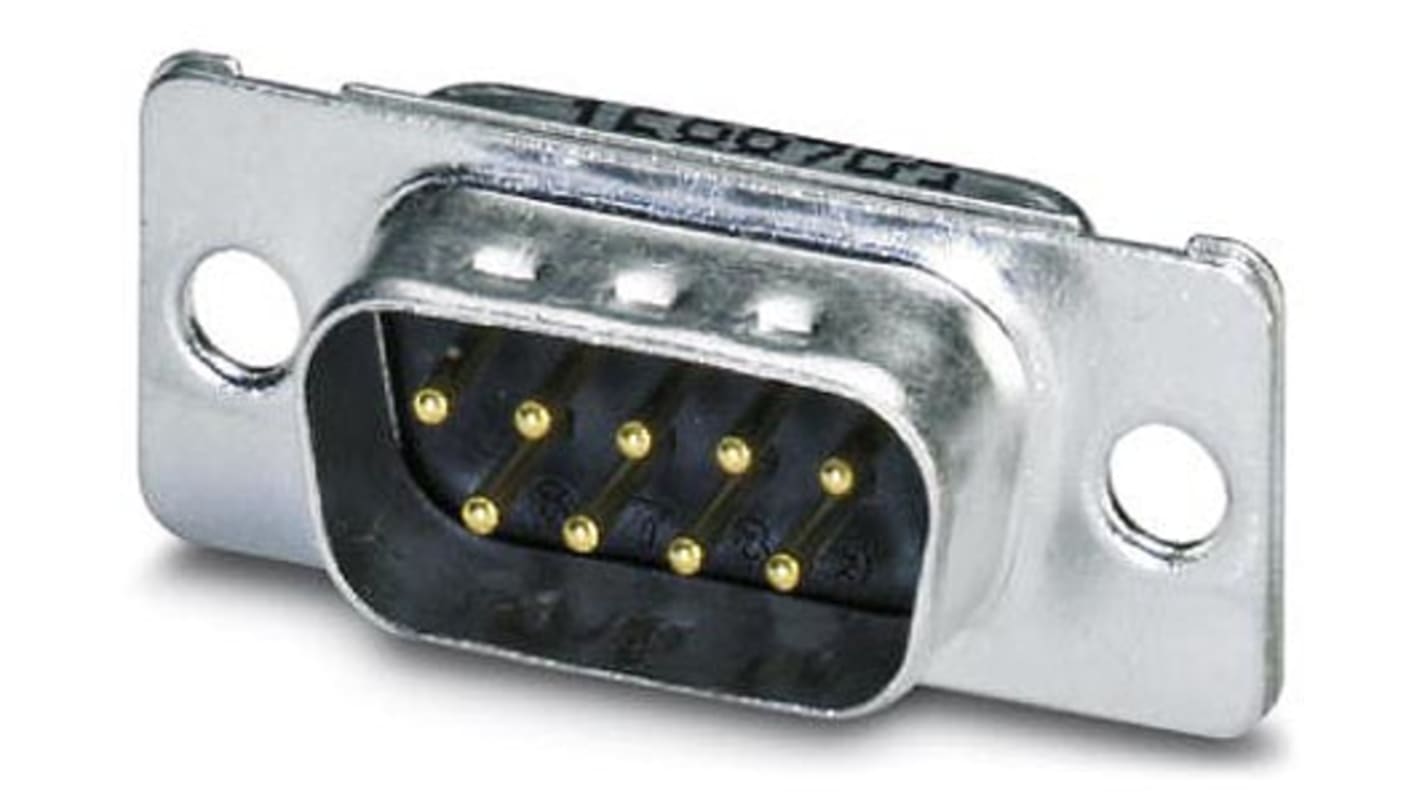 Conector D-sub Phoenix Contact, Serie VS-09-ST-DSUB-EG, Recto D-Sub estándar, Montaje en Panel Mount, Macho,