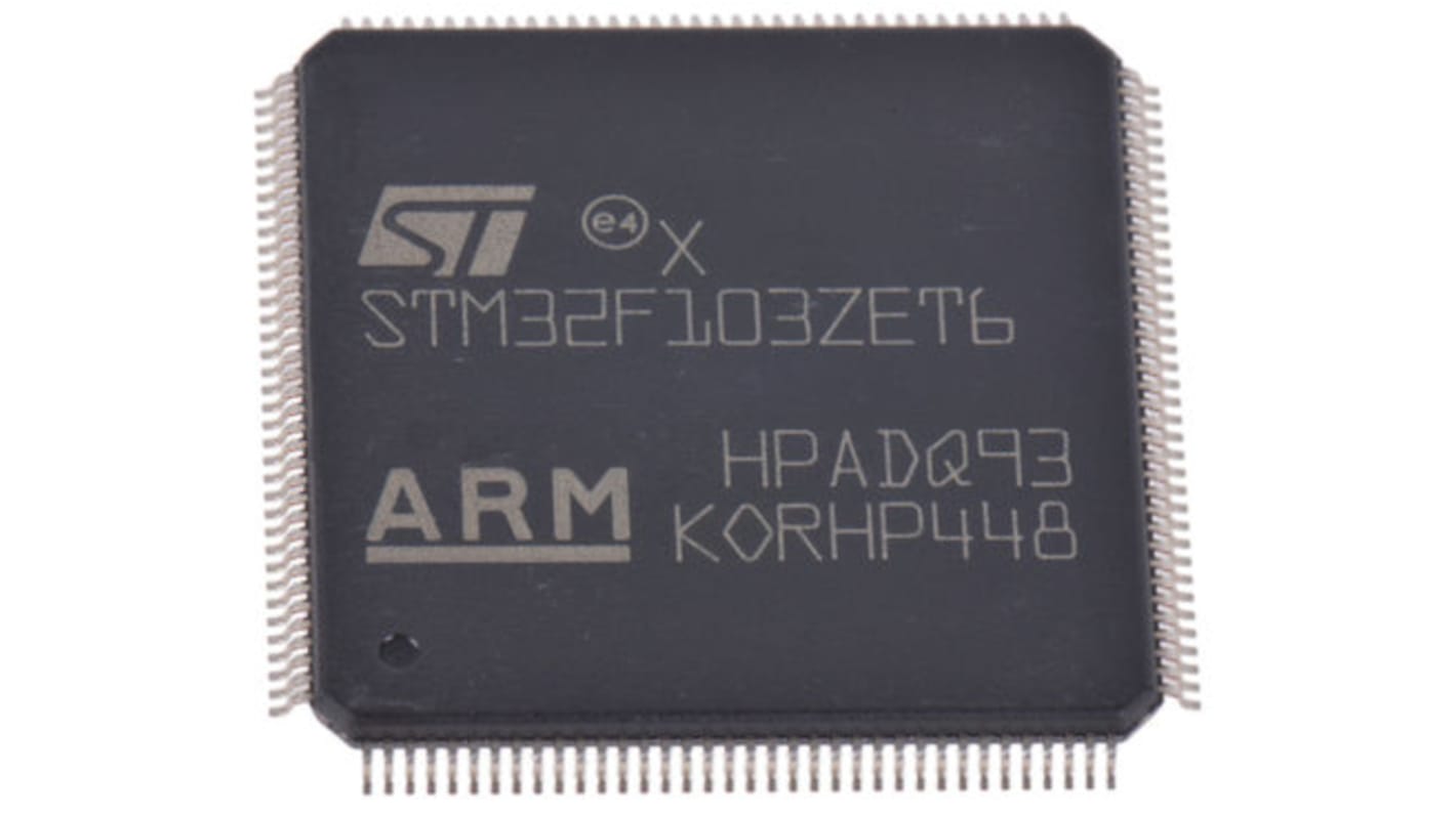 Microcontrolador STMicroelectronics STM32F767ZIT6, núcleo ARM Cortex M7 de 32bit, RAM 512 Kb, 216MHZ, LQFP de 144 pines