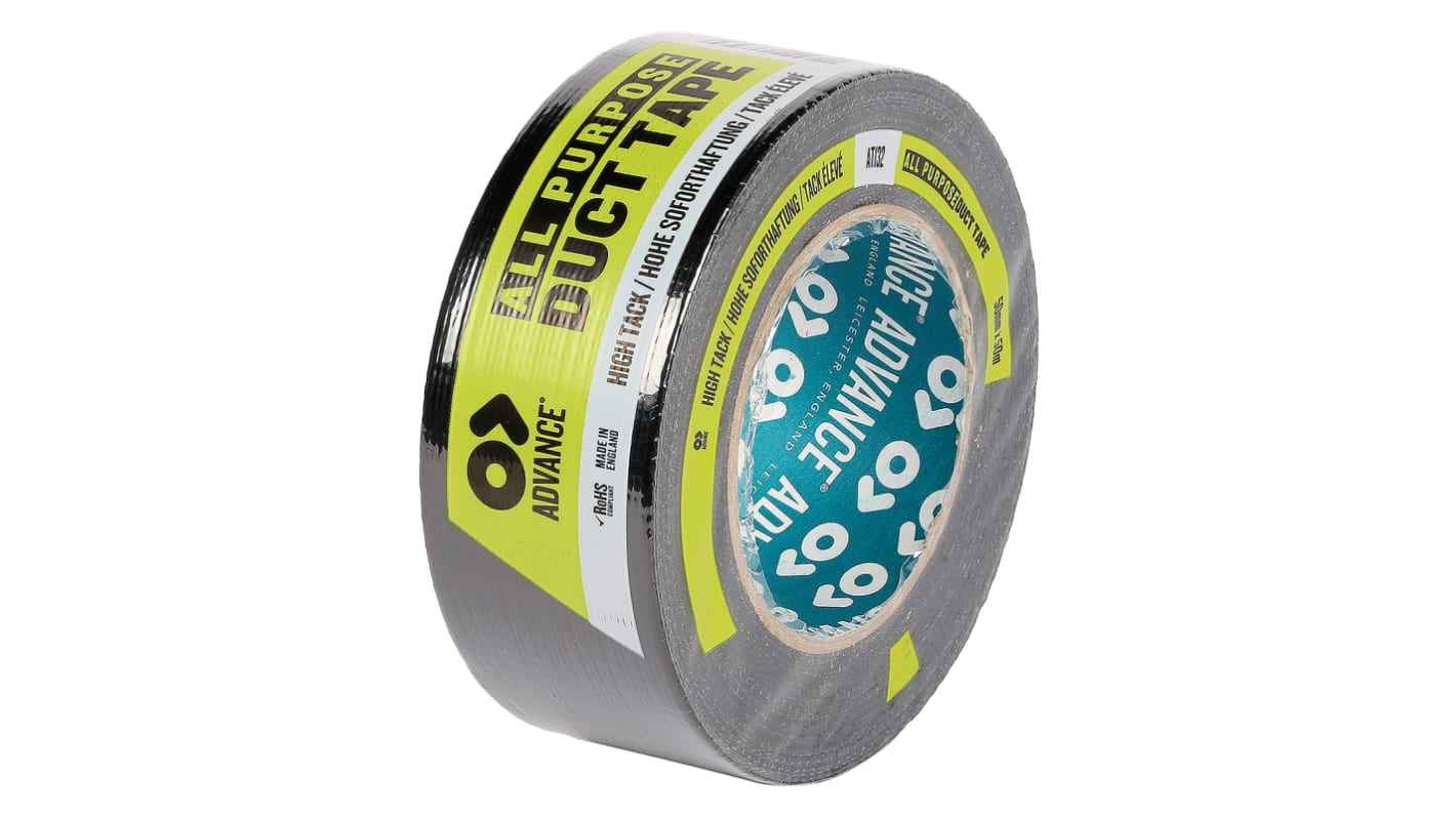 Taśma tkaninowa Czarny szerokość: 50mm Advance Tapes Taśma tekstylna AT132