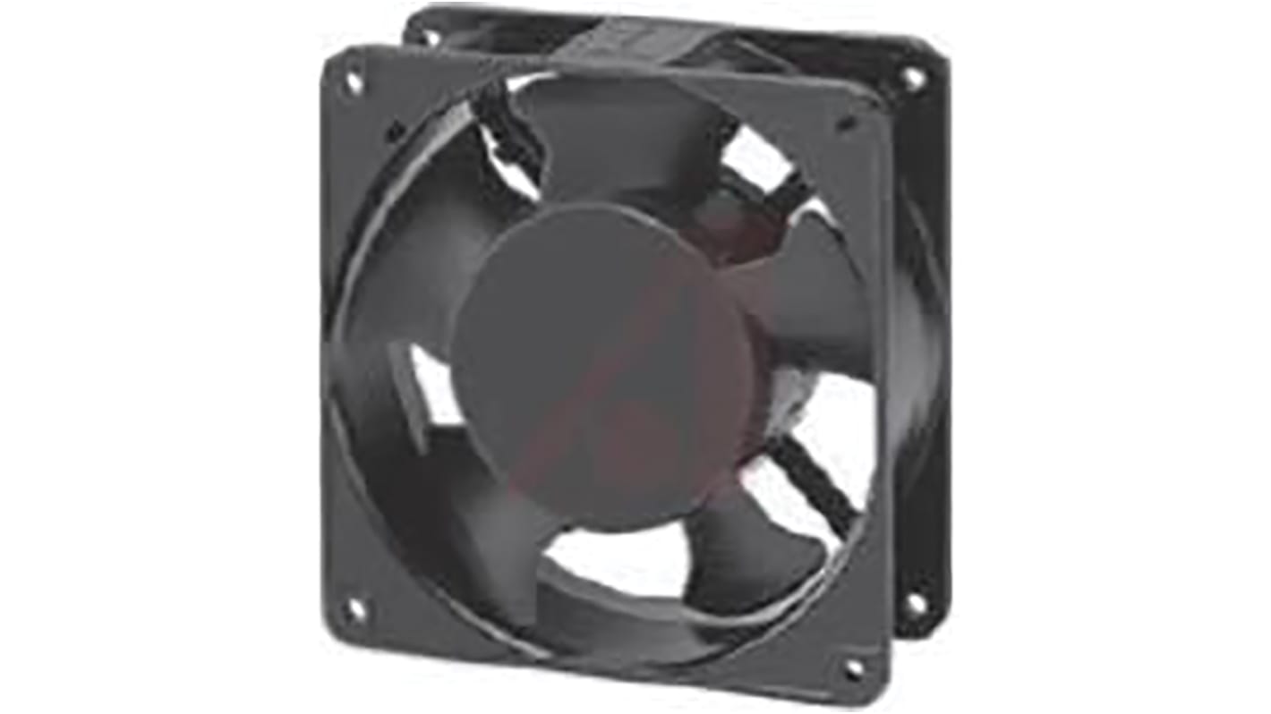 Sunon SP100 Series Axial Fan, 115 V ac, AC Operation, 161.4m³/h, 22W, 260mA Max, 119 x 119 x 38mm