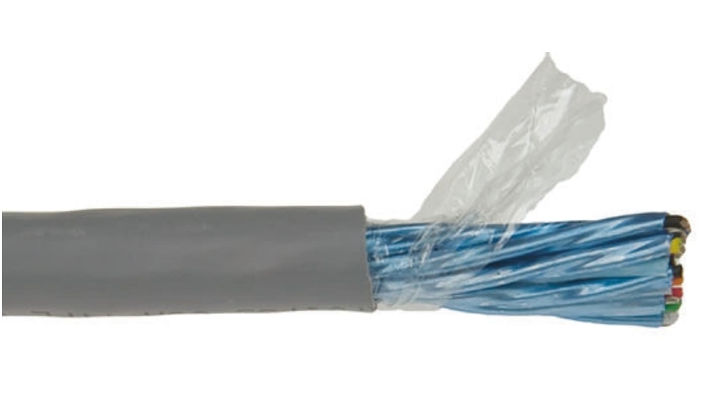 Alpha Wire Datakabel, 11-par, 0,35 mm², 22 AWG, F/UTP skærm, PVC yderkappe, Alpha Essentials Communication & Control