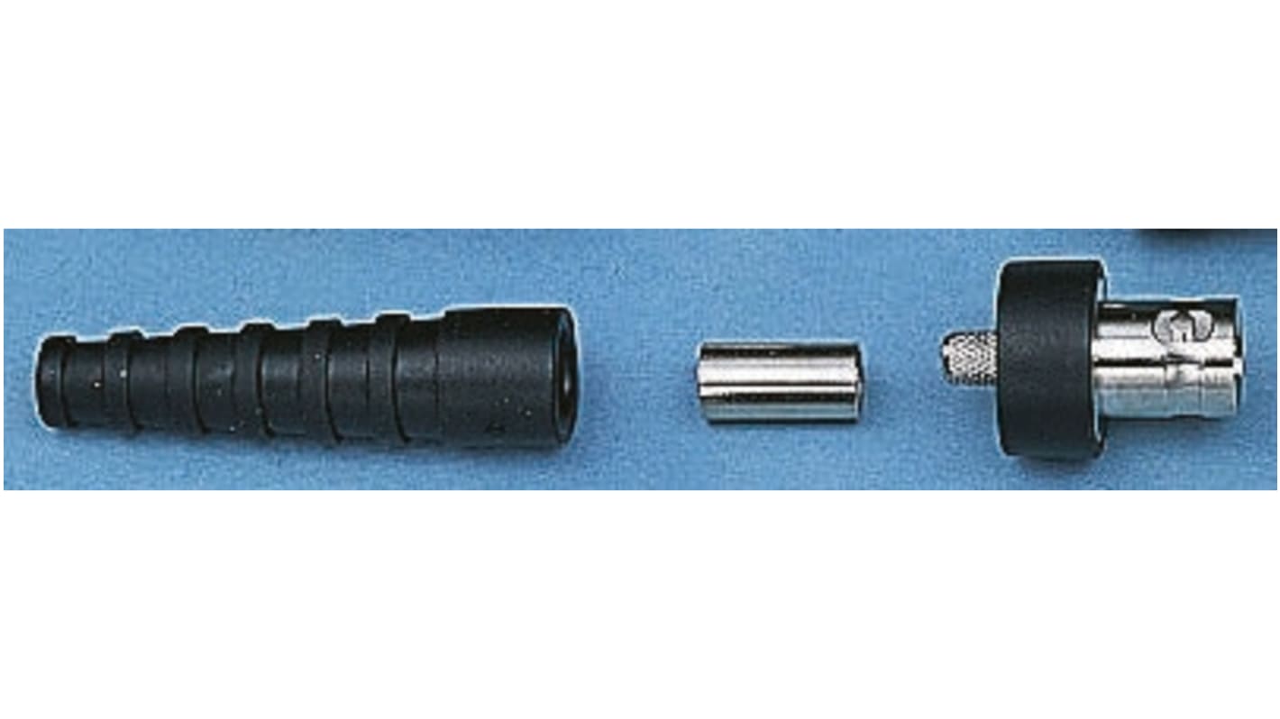 Telegartner, jack, 50Ω, Crimp Termination, Straight Body