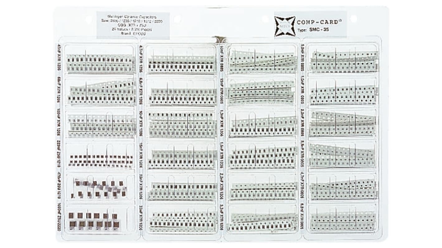 Nova SMC-35 Keramik, Oberflächenmontage Kondensator-Kit, 2310-teilig