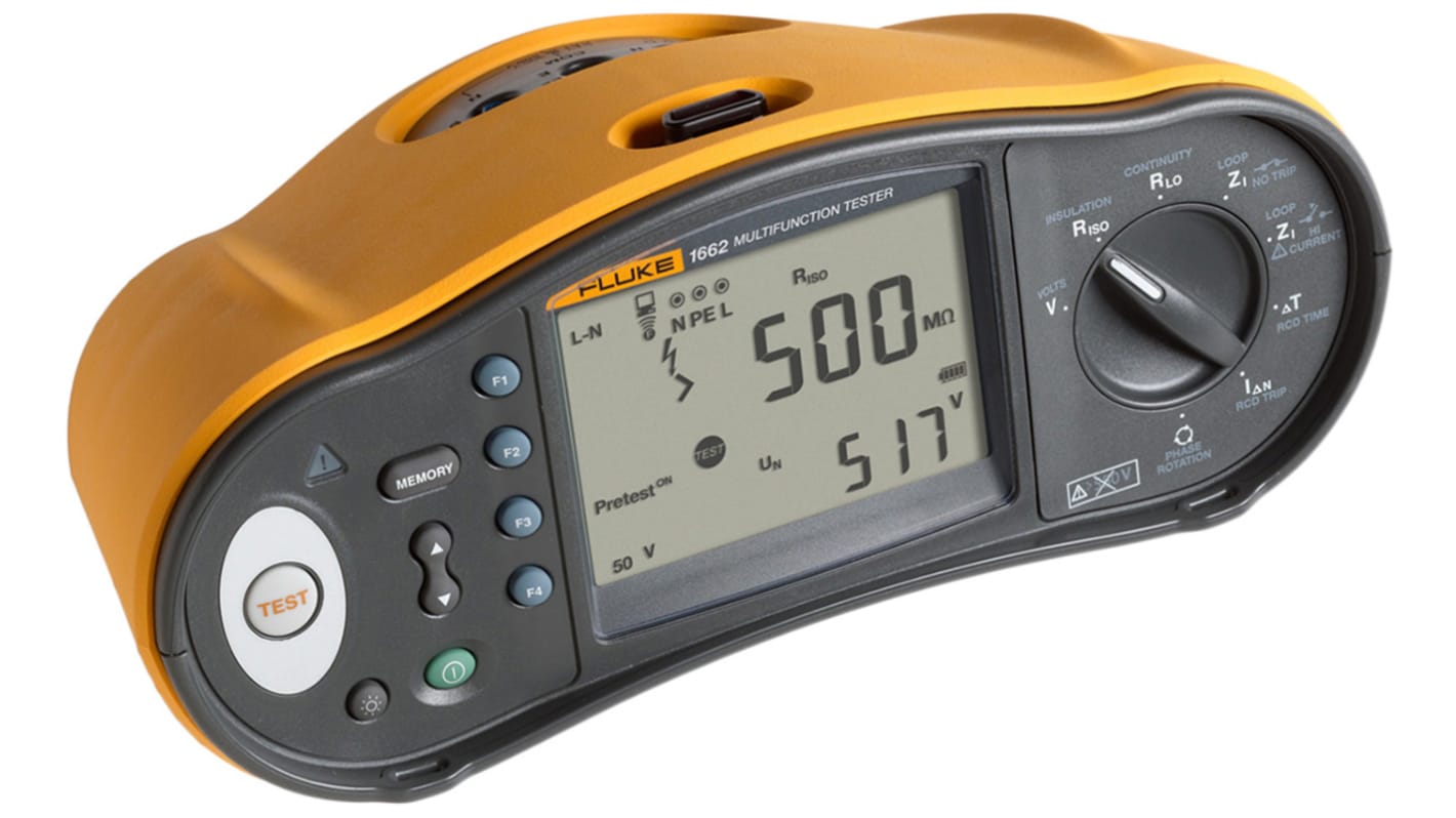 Fluke 1662 Multifunction Tester, 100 V, 250 V, 500 V, 1000 V