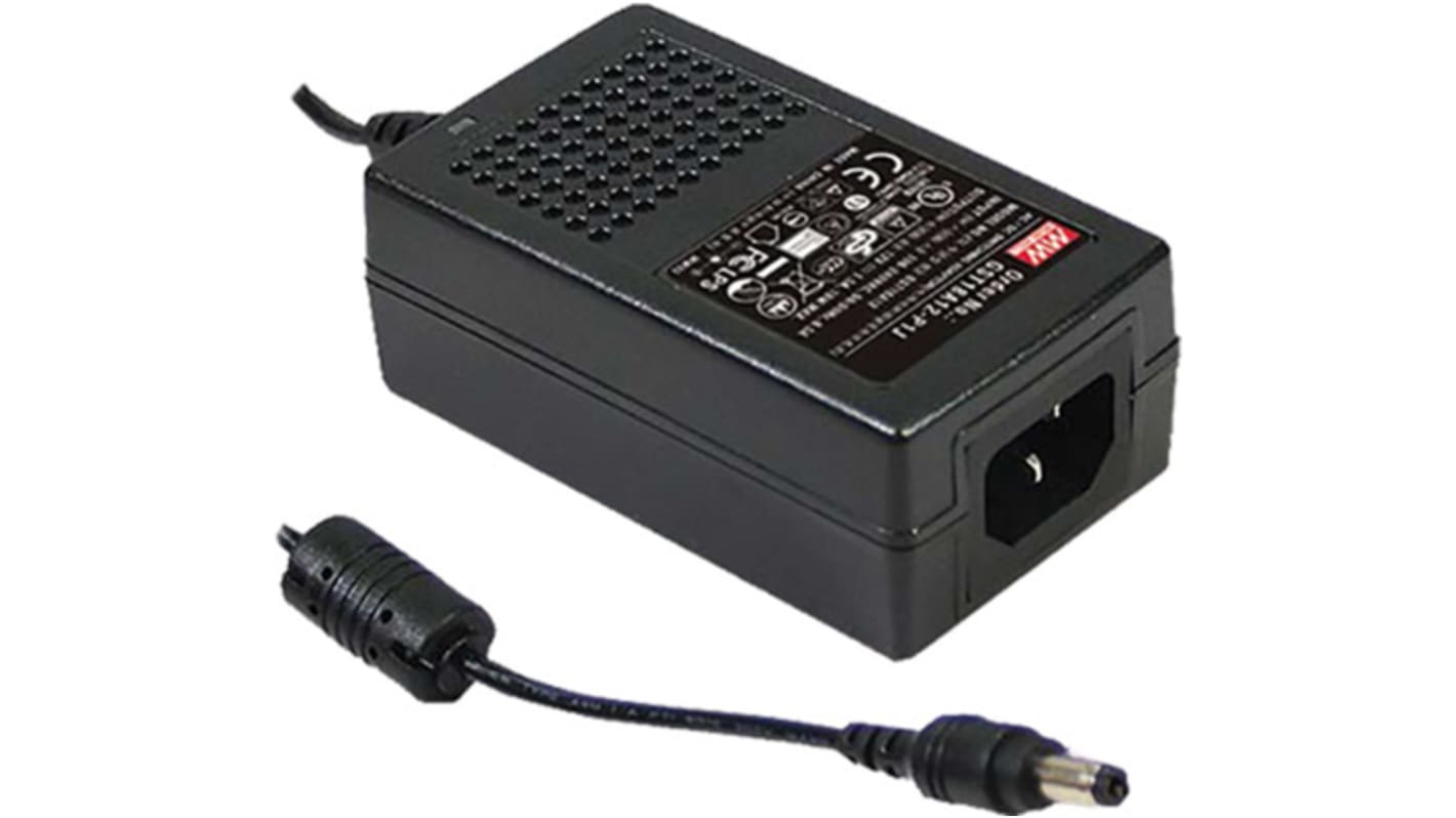 Adattatore AC/DC MEAN WELL 9V cc, 0 → 2A