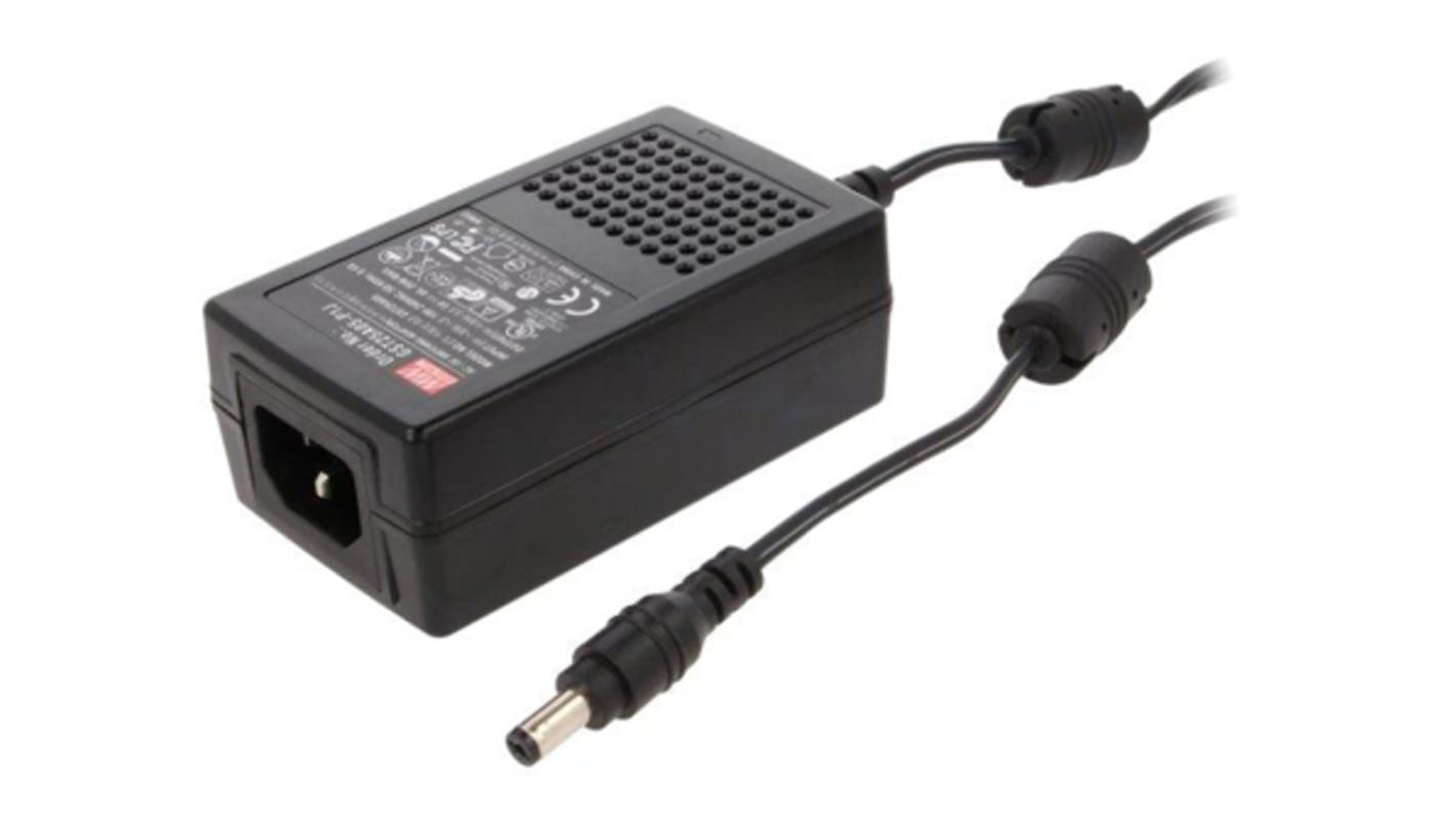 MEAN WELL 22W Power Brick AC/DC Adapter 7.5V dc Output, 0 → 2.93A Output