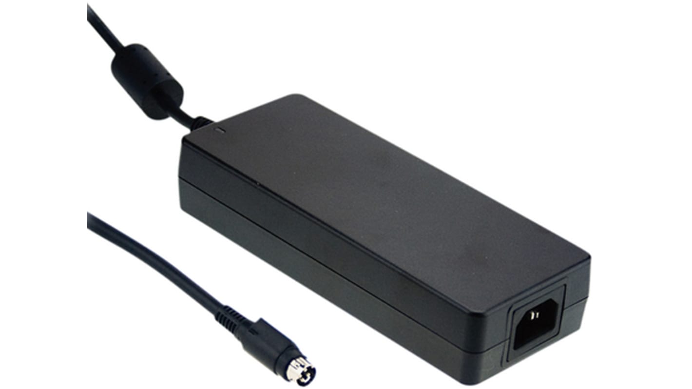 MEAN WELL 138W Power Brick AC/DC Adapter 12V dc Output, 0 → 11.5A Output