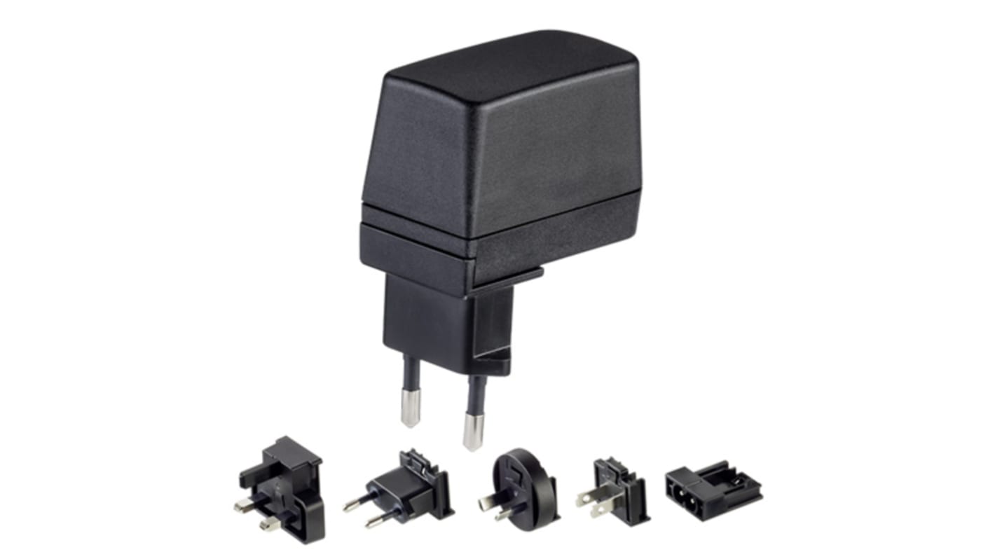 Adapter AC/DC Uwy 24V dc Iwy 300mA Wymienne 7.2W typ wtyczki: Wymienny