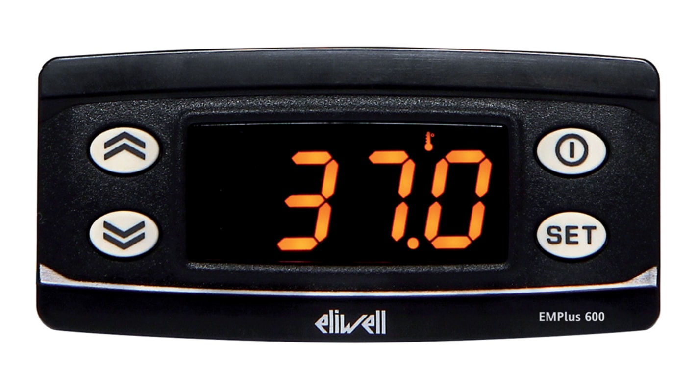 Eliwell EMPLUS 600 Panel Mount Temperature Indicator, 74 x 32mm 1 Input, 230 V ac Supply Voltage