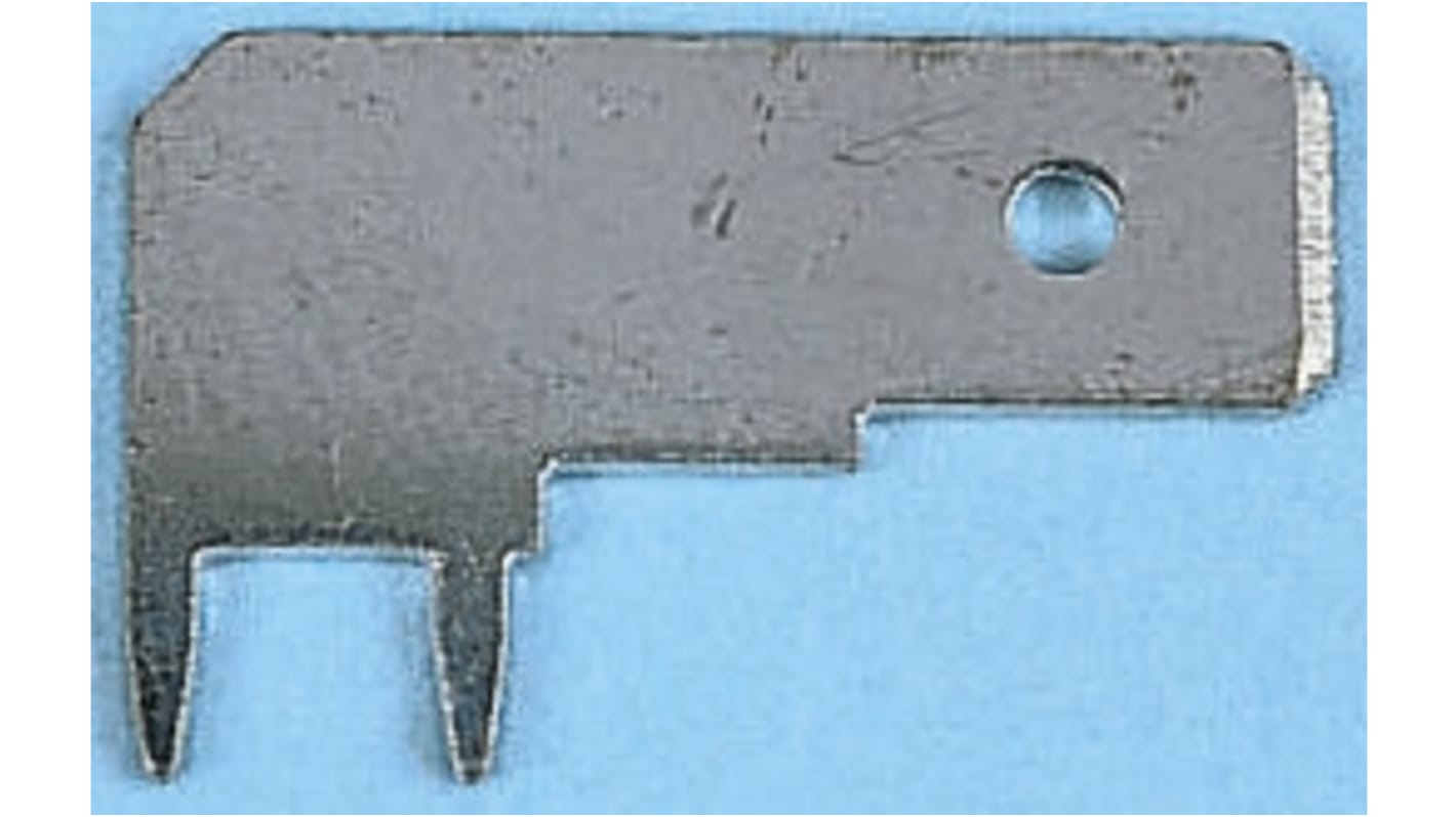 Keystone PC QUICK-FIT Uninsulated Male Spade Connector, PCB Tab, 6.35 x 0.81mm Tab Size