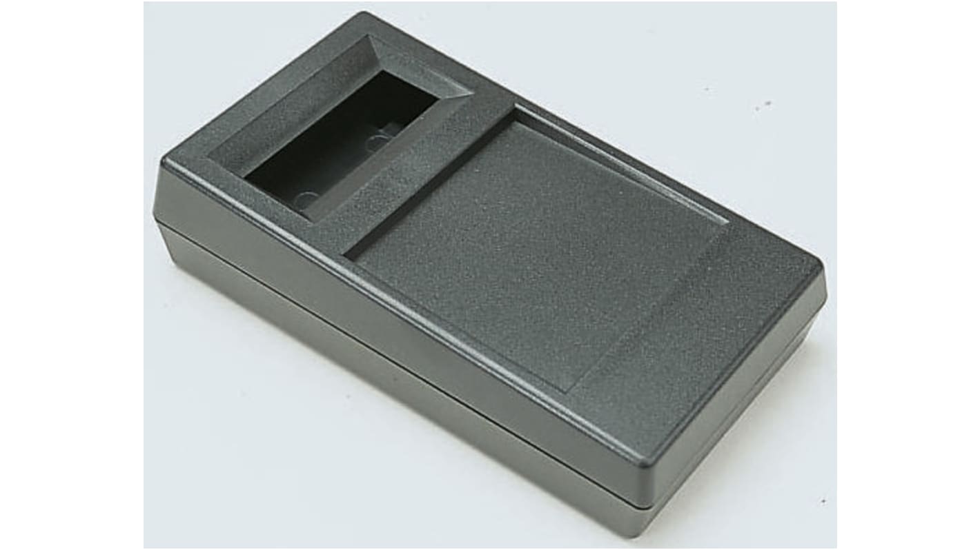 OKW HM Series Black ABS Handheld Enclosure, Integral Battery Compartment, Display Window, 180 x 100 x 44mm