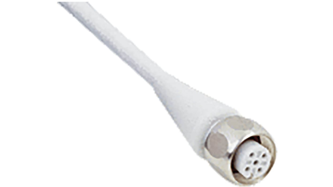 Cable de conexión Sick, con. A M12 Hembra, 4 polos, long. 2m, 4 A