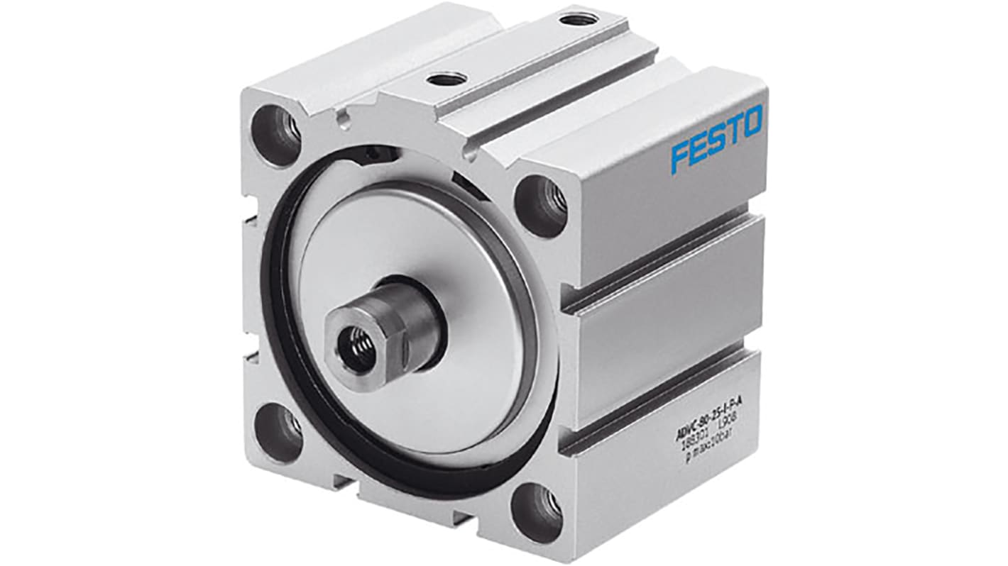 Festo Pneumatic Cylinder - 188210, 32mm Bore, 10mm Stroke, ADVC Series, Double Acting