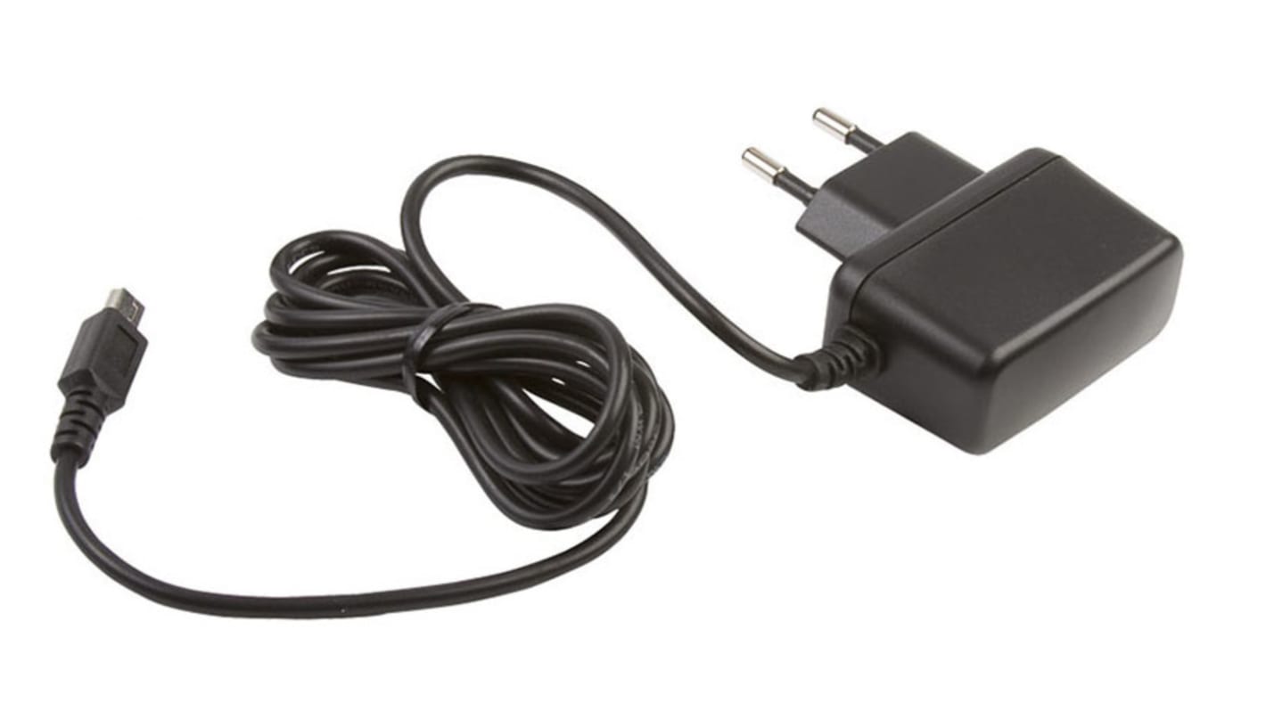 Hálózati adapter 5V dc 1 kimenetes AC/DC adapter, 1A, 5W, dugasz típusa: C típus