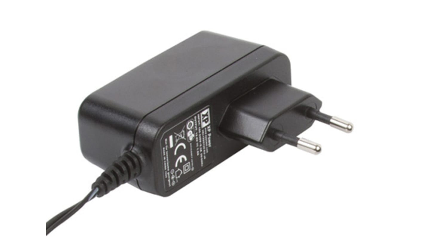 XP Power 12W Plug-In AC/DC Adapter 5V dc Output, 2.1A Output
