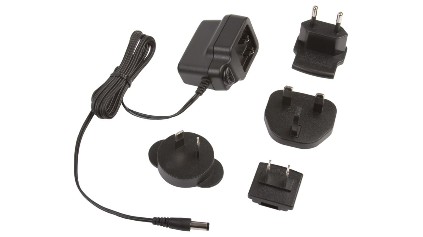 Adapter AC/DC Uwy 5V dc Iwy 1A Złącze 2,1 x 5,5 x 12 mm, biegun dodatni w środku 5W typ wtyczki: Wymienny