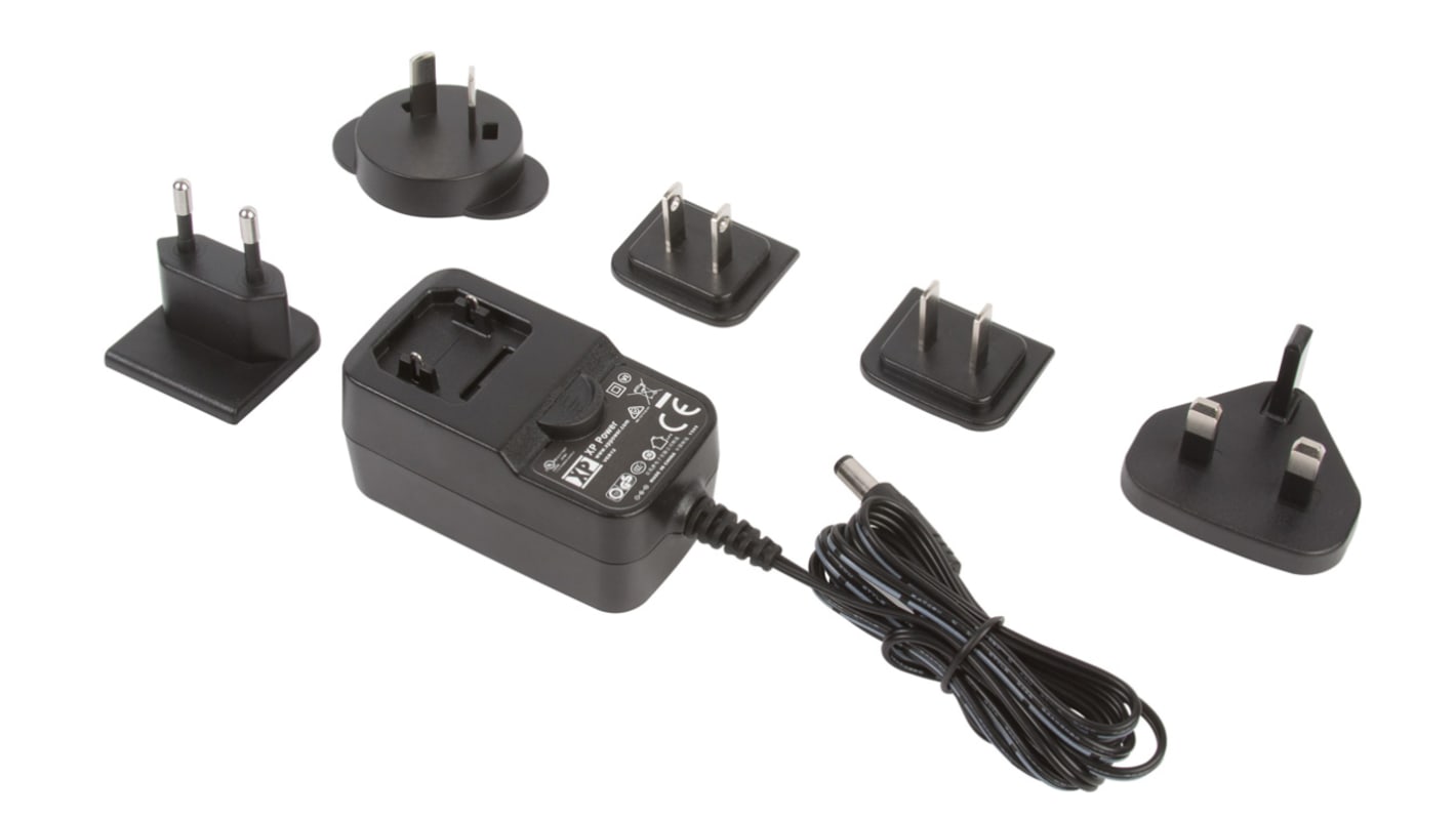 XP Power VER18 Steckernetzteil AC/DC-Adapter 18W, 100V ac, 9V dc / 2A, Universal-Stecker