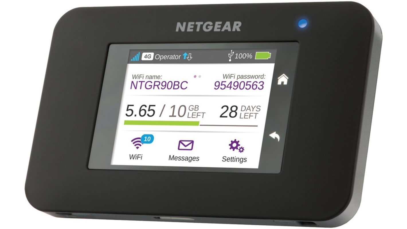 Wi-Fi mobile Netgear 2.4 GHz, 5 GHz 802.11ac, 802.11b, 802.11g, 802.11n