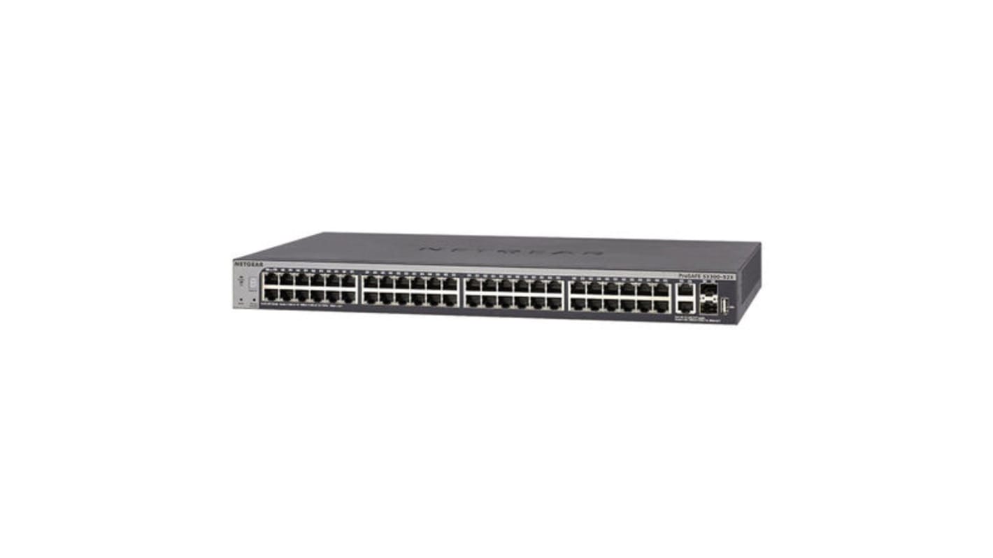 Netgear 50 Port, Állványrögzítő készlet 10/100/1000Mbit/s Gigabit 48 2 Intelligens