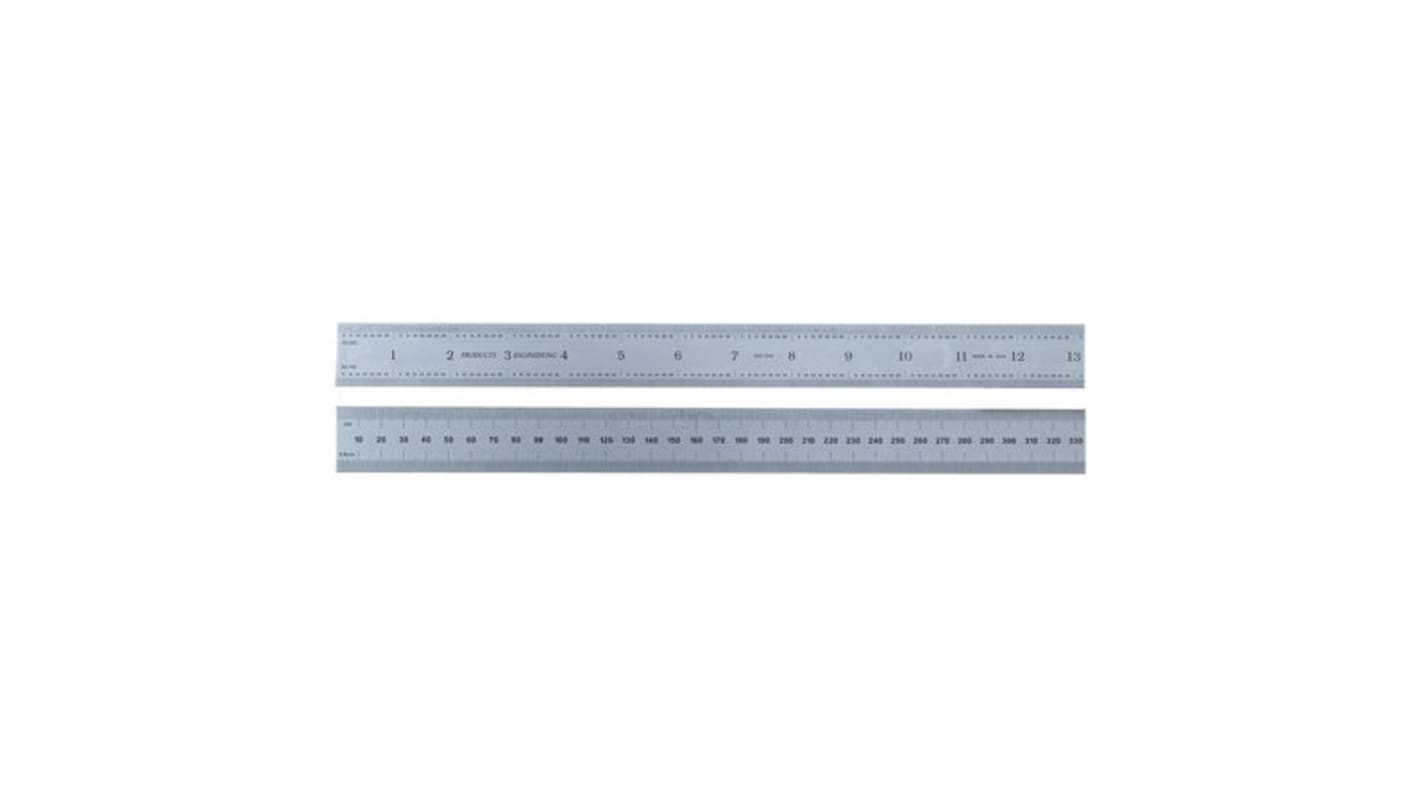 RS PRO 600mm Steel Imperial, Metric Ruler, With UKAS Calibration