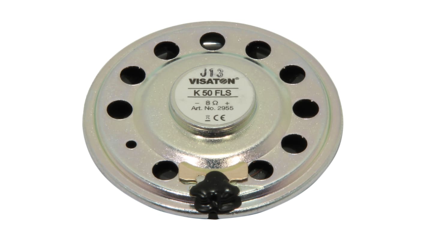 Visaton 50mm dia 1W nom Full Range Speaker Driver, 8Ω, 350 → 20000 Hz