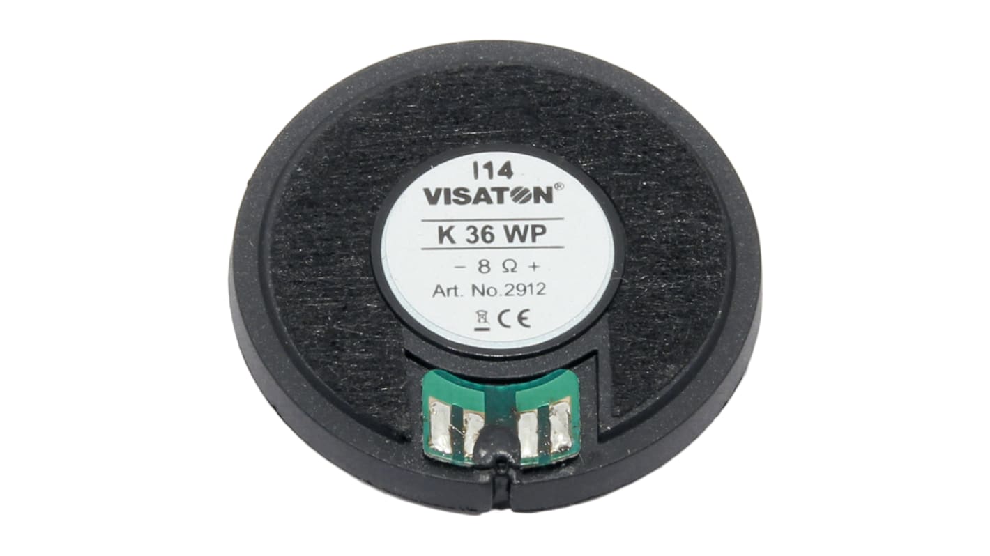 Visaton 8Ω 1W Miniature Speaker 36mm Dia. , 36 (Dia.) x 6mm