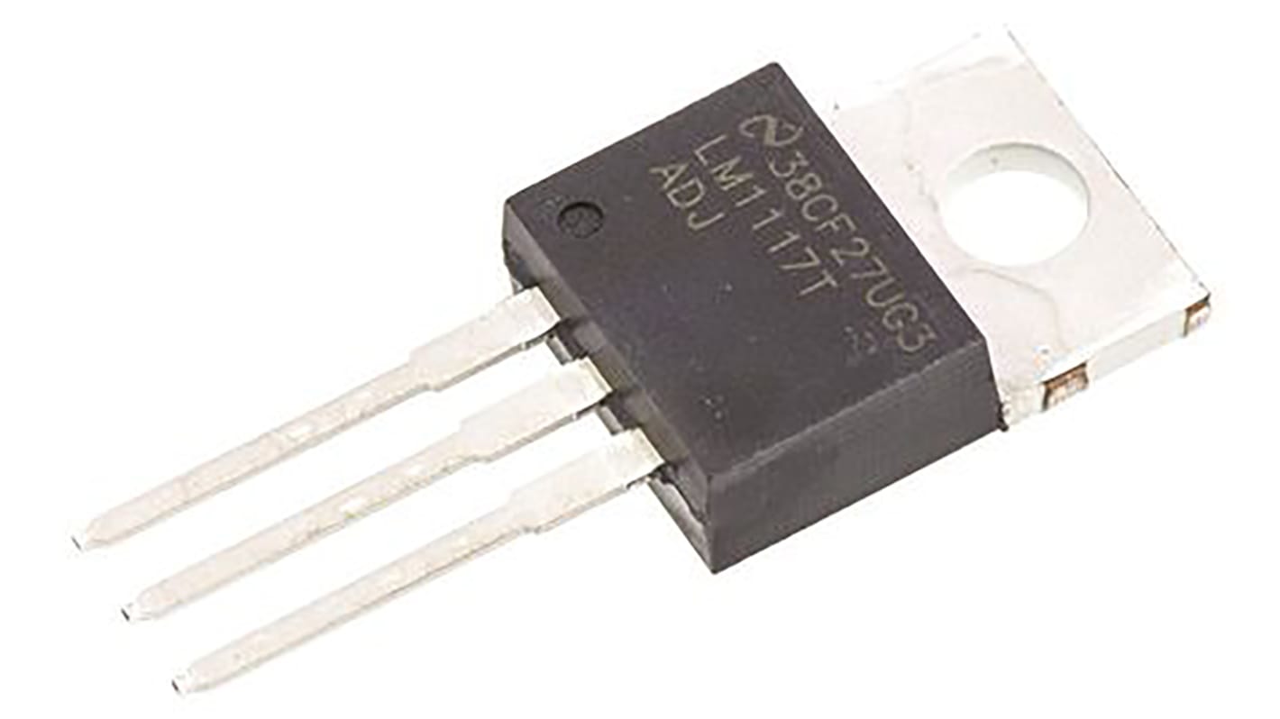 Texas Instruments 電圧レギュレータ 低ドロップアウト電圧 1.25 → 13.8 V, 3-Pin, LM1117T-ADJ/NOPB