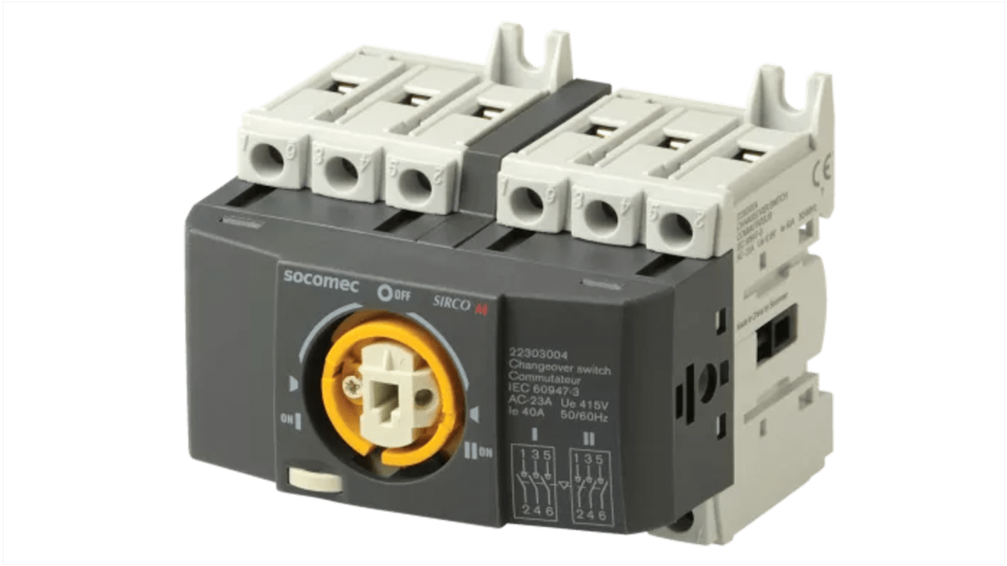 Interruptor seccionador, 3P, Corriente 40A, Potencia 18kW, IP20 SIRCO