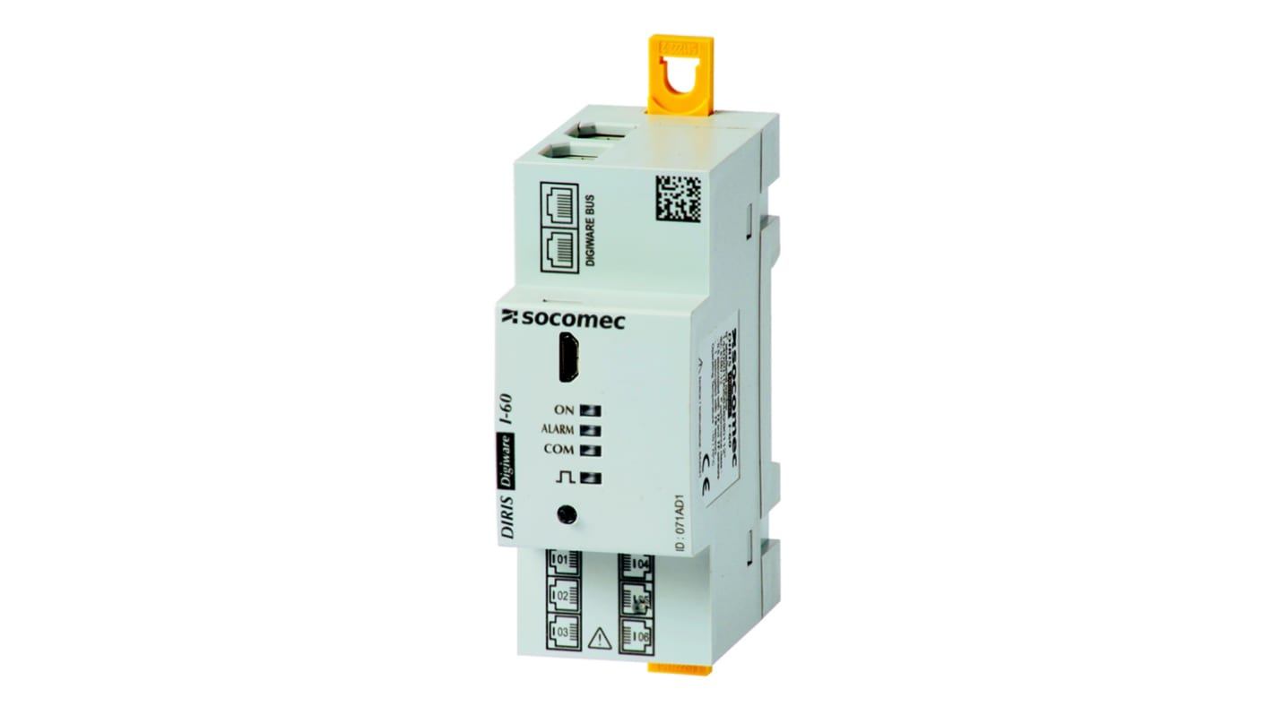 Medidor de energía Socomec serie DIRIS Digiware I-60, display Digital, precisión 2 → 120 %, 3 fases, dim. 36mm x