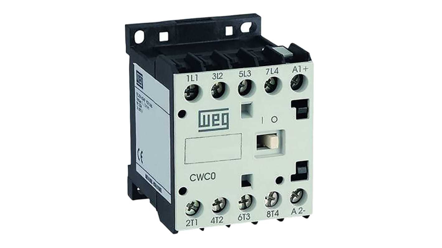 WEG CWC Series Contactor, 110 V ac Coil, 3-Pole, 7 A, 3 kW, 3NO, 690 V ac