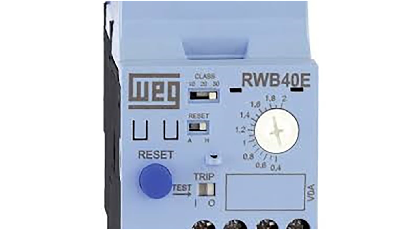 Relais de surcharge thermique WEG RW_E, 1 NO + 1 NF, 8 → 40 A