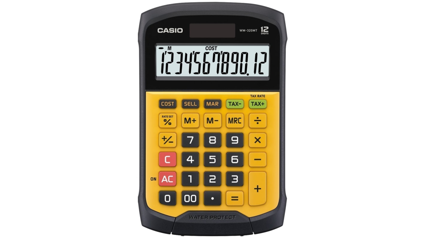 Calculatrice de bureau Casio WM-320MT, piles et solaire