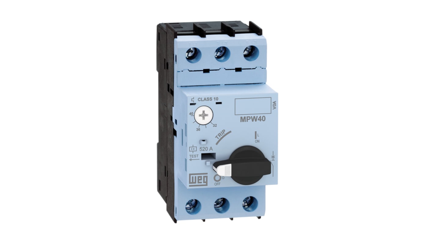 WEG 690 V Motor Protection Circuit Breaker - 3P Channels, 20 → 25 A, 50 kA/415V