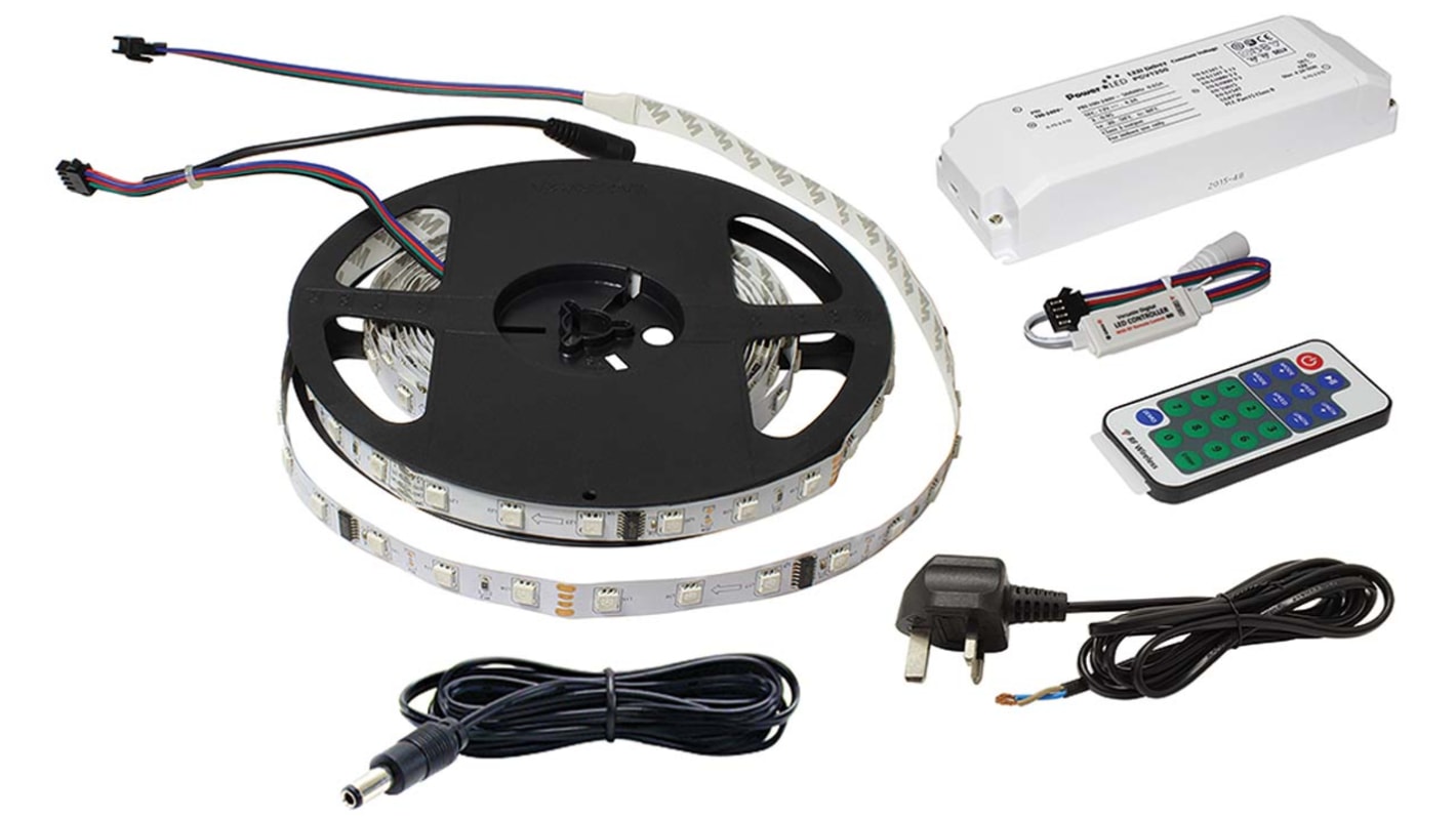 Kit di luci a LED PowerLED F10-RGBD-12-48-20-KIT per Commerciale, residenziale, serie Digital RGBD Colour-Chasing