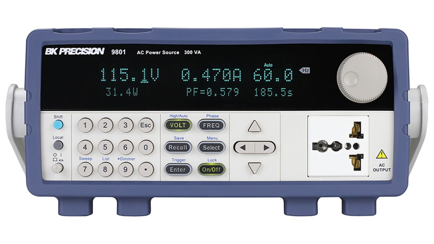 BK Precision Labornetzgerät 300VA, 150 V ac, 300 V ac / 1.5 A, 3 A, DKD/DAkkS-kalibriert