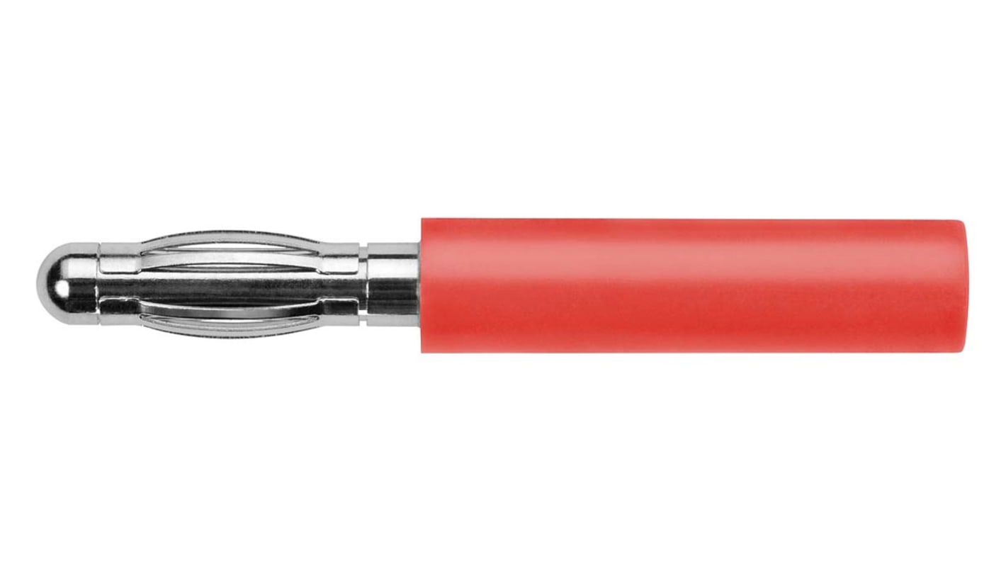 Adaptateur de connecteur de test Femelle, Mâle Schutzinger, Ø 4mm, Rouge