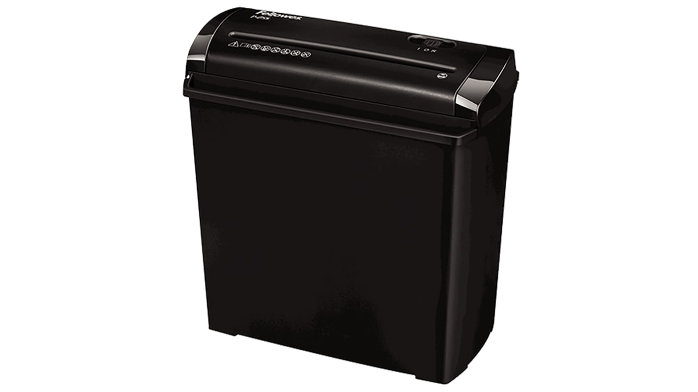 Fellowes Makuleringsmaskine, Model Powershred P-25S, 11L beholder, 5 ark, strimmelmakulator