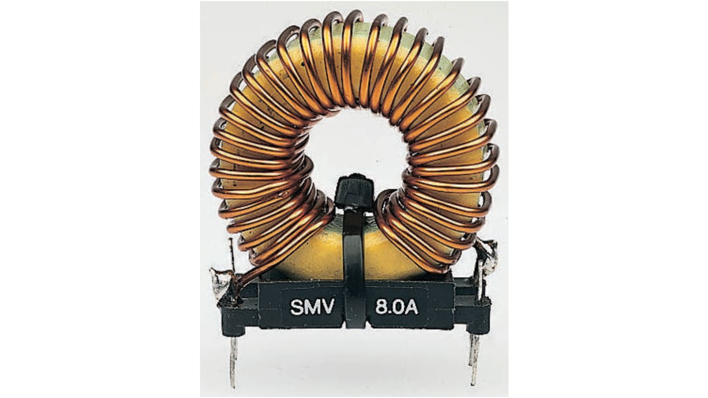 Roxburgh EMC 500 μH Ferrite Leaded Inductor, 2A Idc, 370mΩ Rdc 250 V ac, SMV