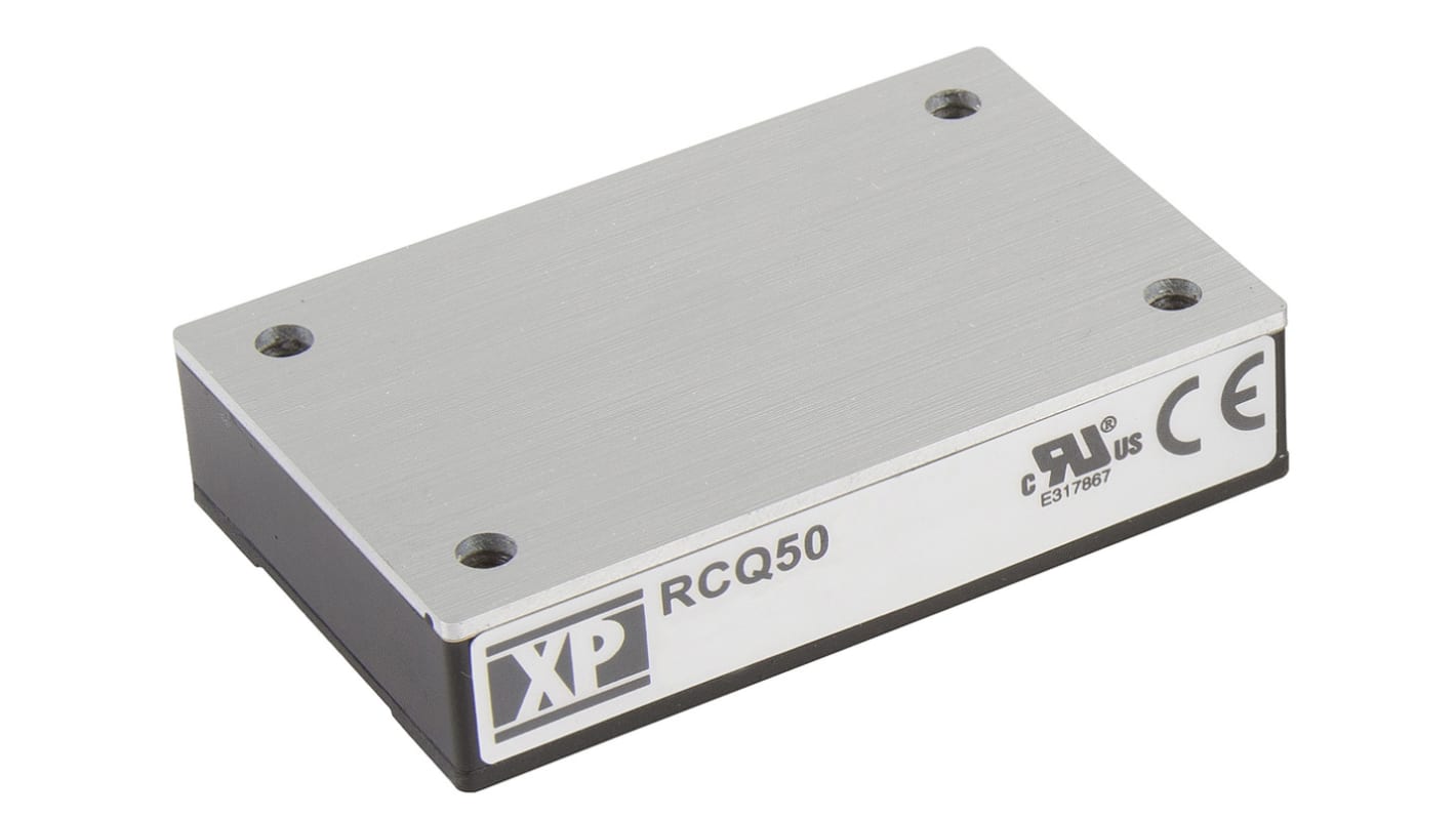 XP Power RCQ50 DC/DC-Wandler 50W 72 V dc IN, 5V dc OUT / 10A Durchsteckmontage 3kV ac isoliert