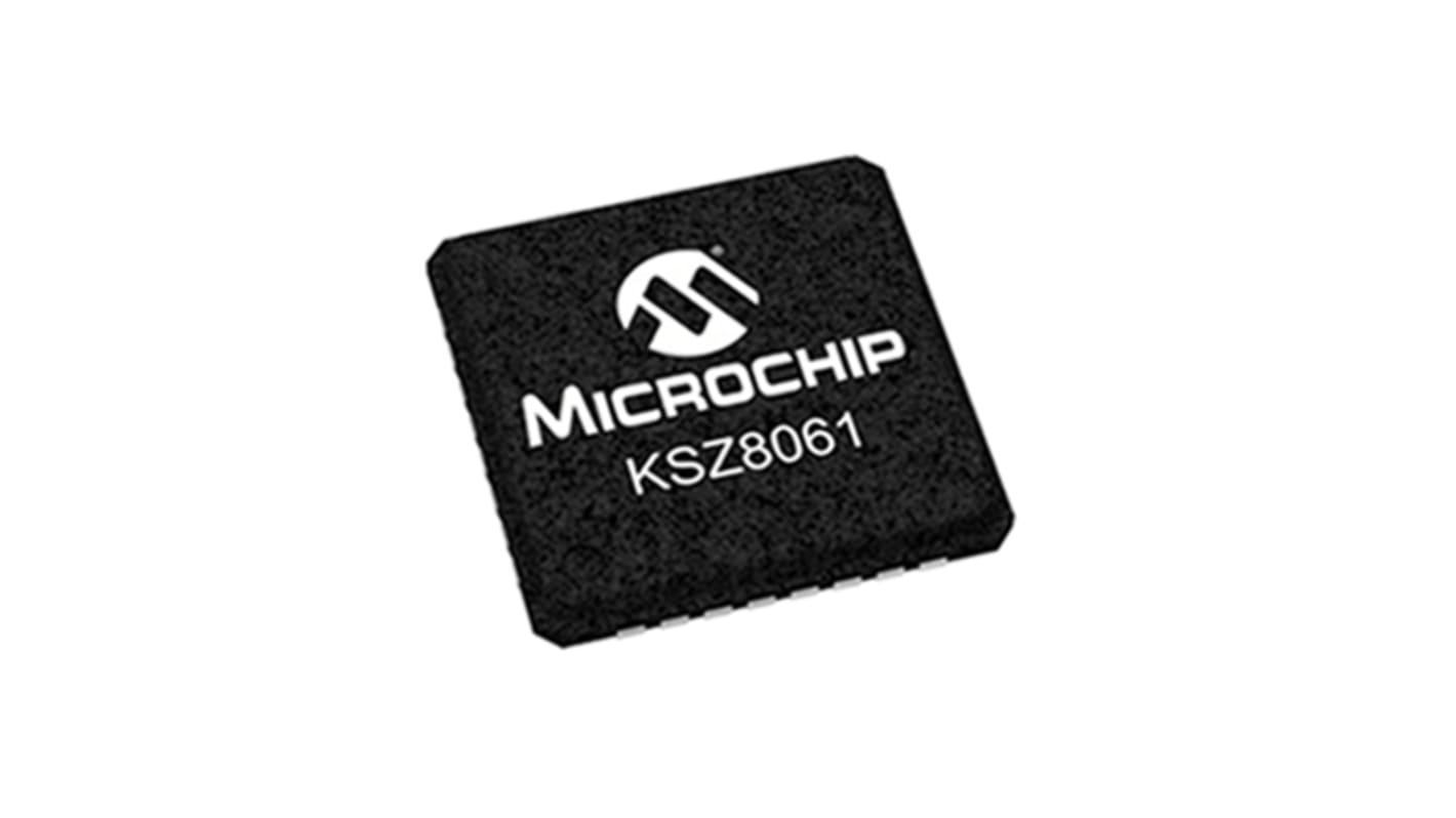 Microchip KSZ8061MNXI, Ethernet Transceiver, 10Mbps, 3.3 V, 32-Pin QFN