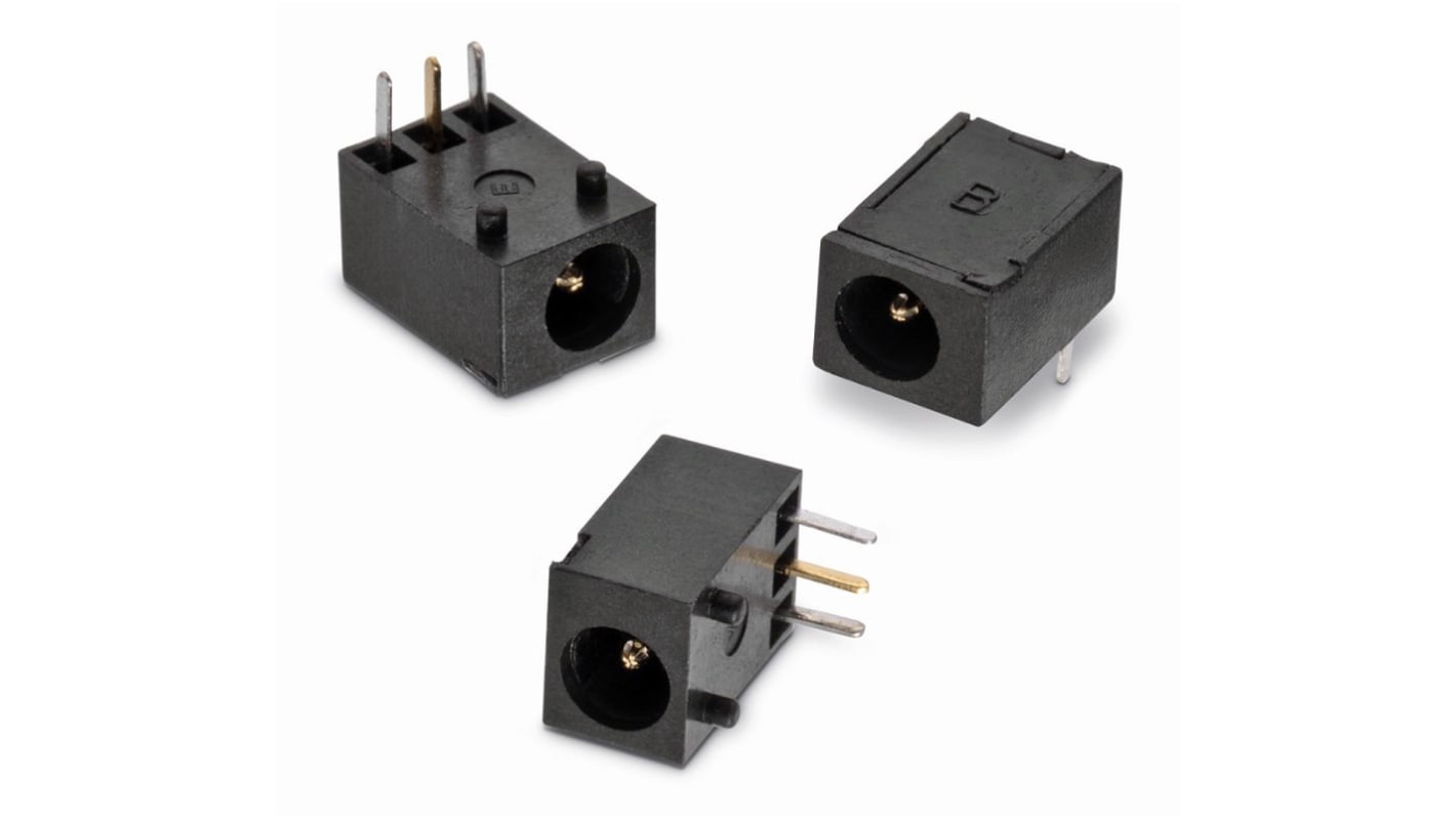 Conector DC hembra, Ángulo de 90° Wurth Elektronik WR-DC, Montaje en Panel, 20,0 V, 2.0A