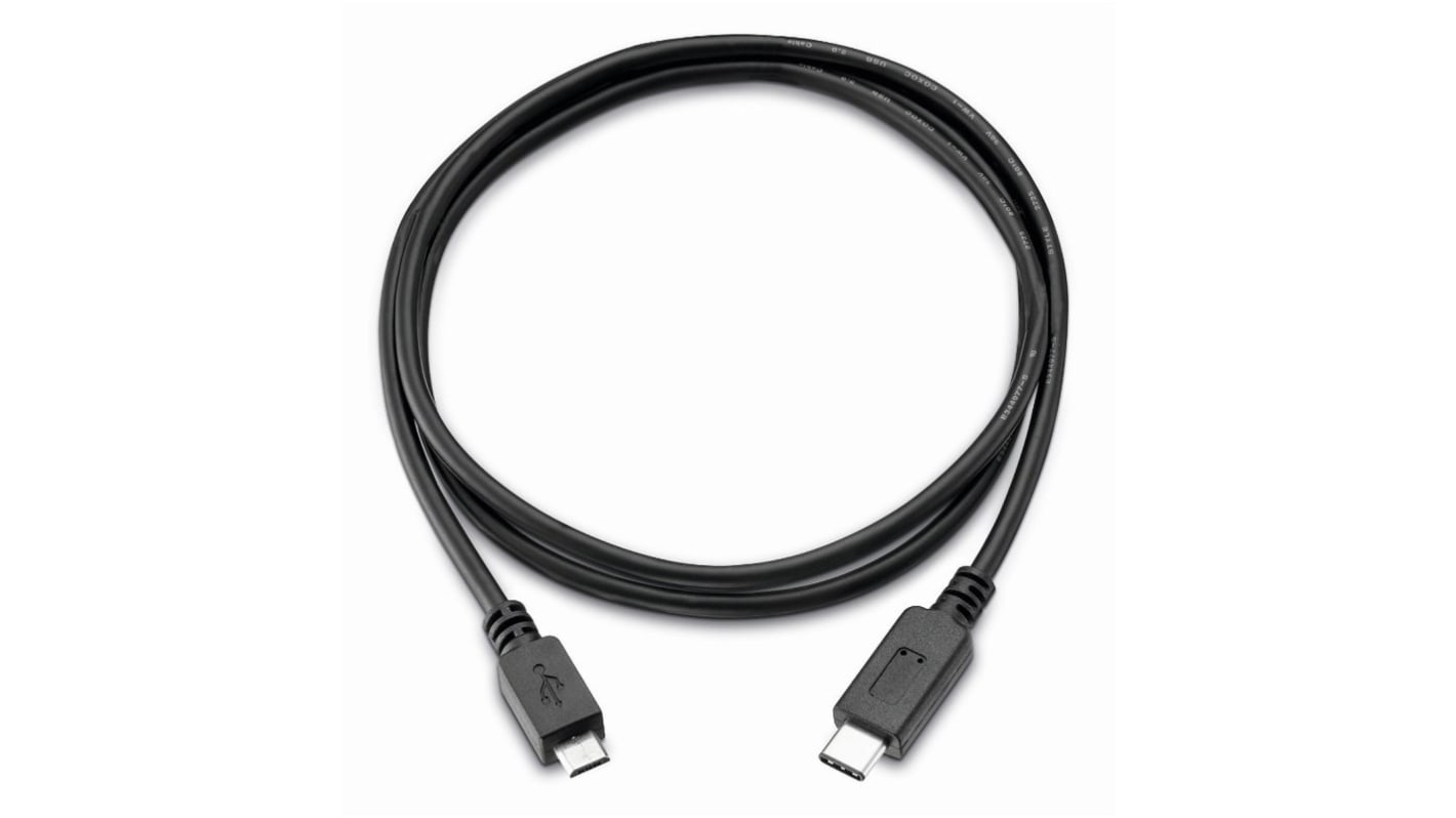 Kabel USB Złącze A USB C Złącze B Micro USB typu B dł. 1m Przewód USB USB 3.1 kolor: Czarny