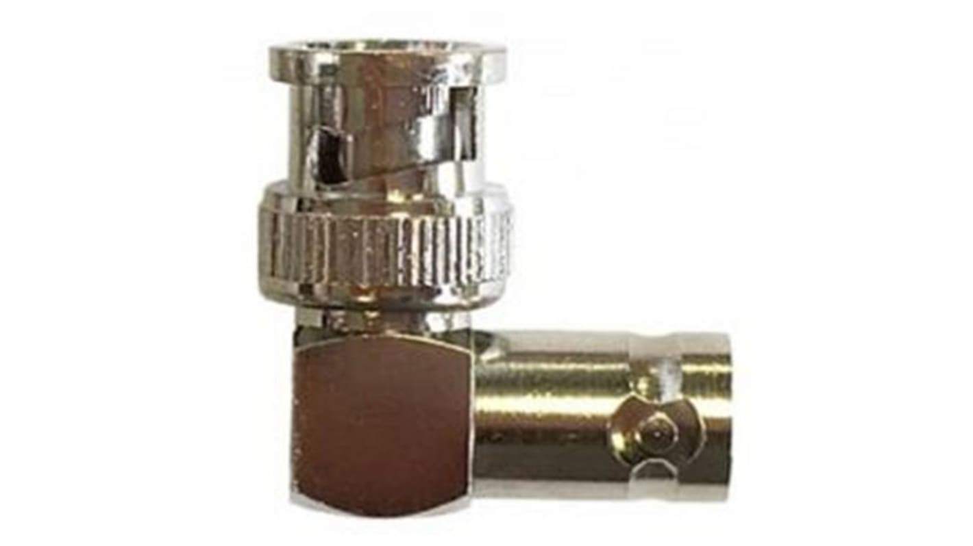 HF Adapter, BNC - BNC, 50Ω, Male - Weiblich, gewinkelt