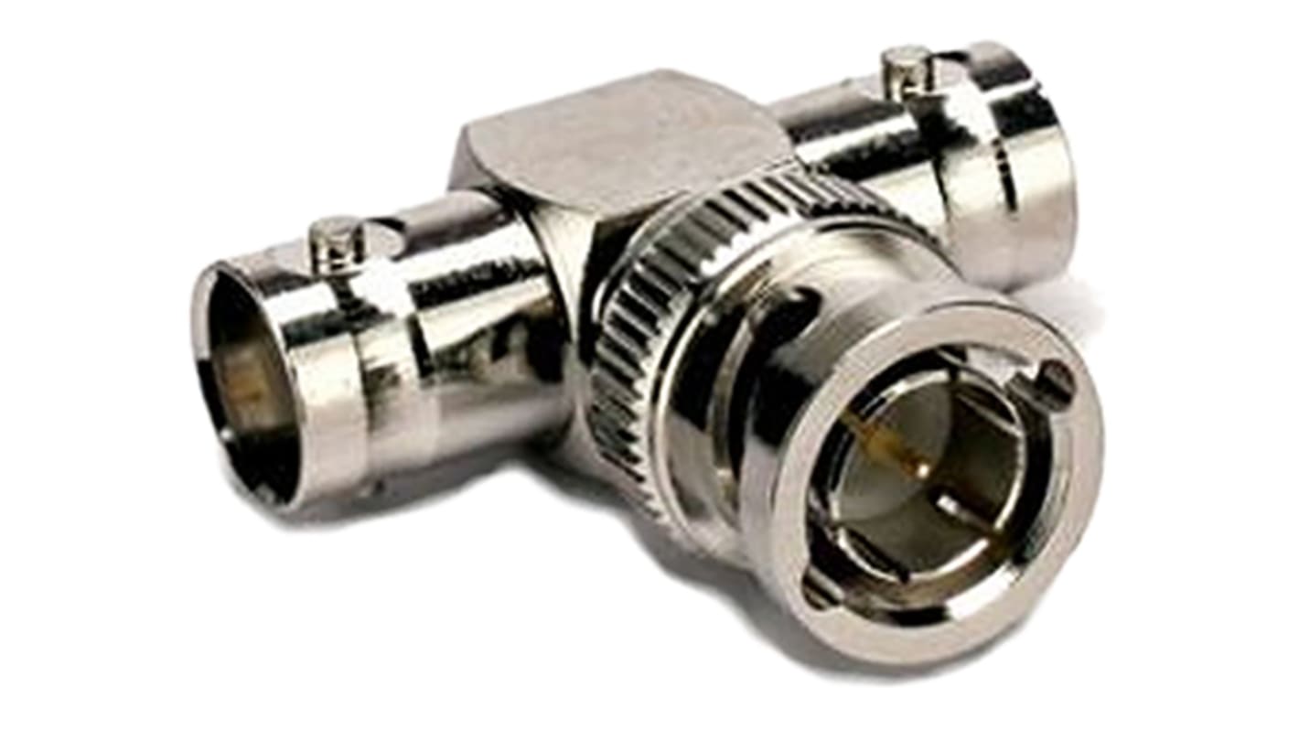 HF Adapter, BNC - BNC, 50Ω, Male - Weiblich, T-Abzweig