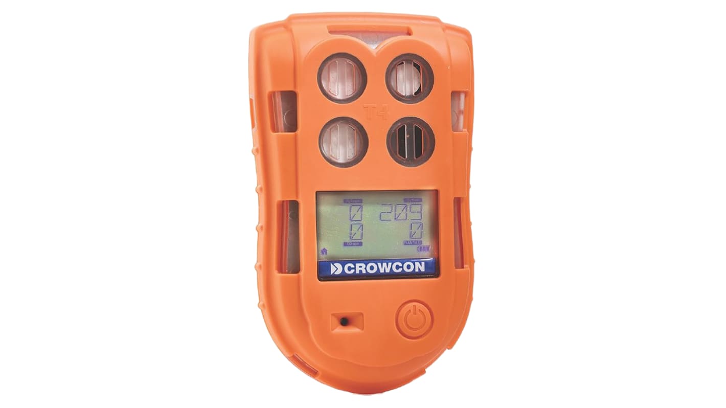 Crowcon Handheld Gas Detector for Hydrogen Sulphide, Oxygen Detection, Audible Alarm, ATEX Approved