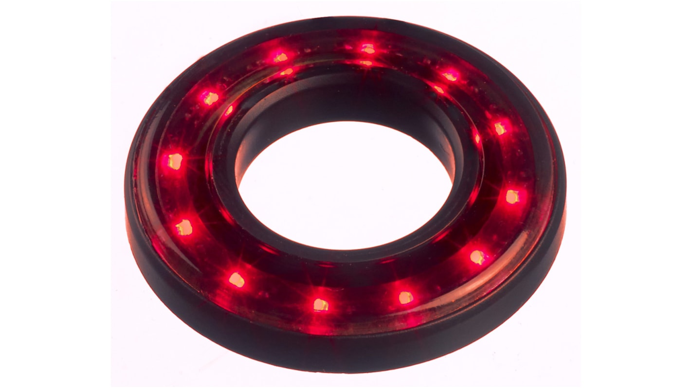 APEM Red Panel Mount Indicator, 12 → 24V dc, 16.1mm Mounting Hole Size, Lead Wires Termination, IP67