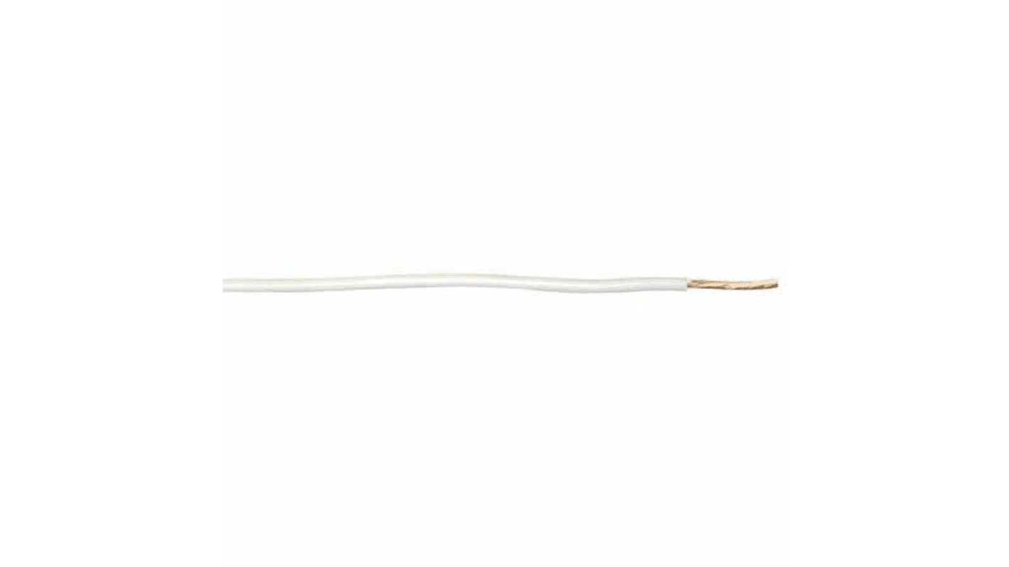 RS PRO White 2 mm² Hook Up Wire, 115/0.15 mm, 30m