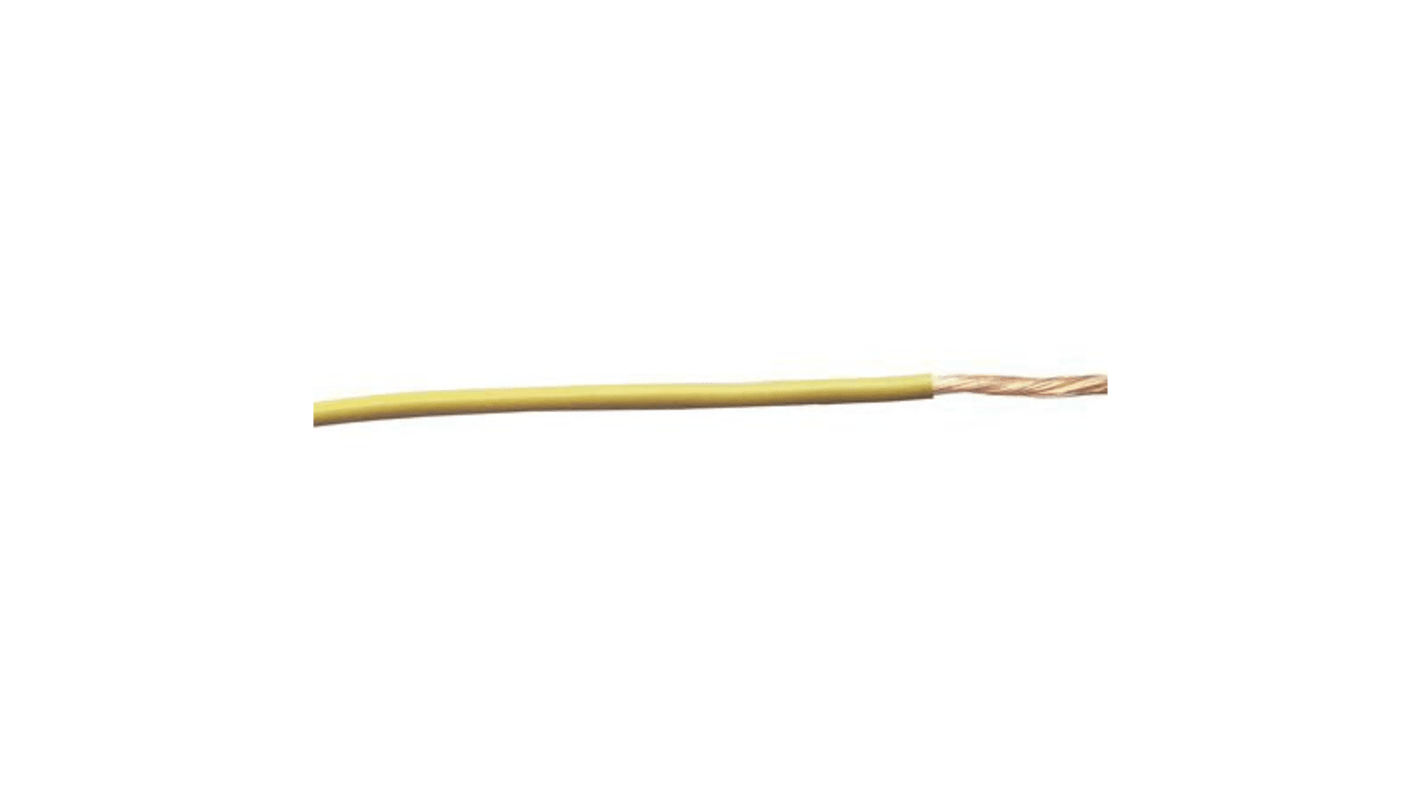 Fils de câblage RS PRO, 2 mm², Jaune, 30m, 600 V